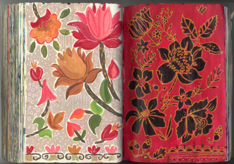 One of the many sketchbook pictures Jennifer has shared on her blog. Click the image to visit her whole sketchbook.