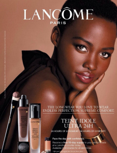 Lupita Nyong'o first advertising for Lancome 