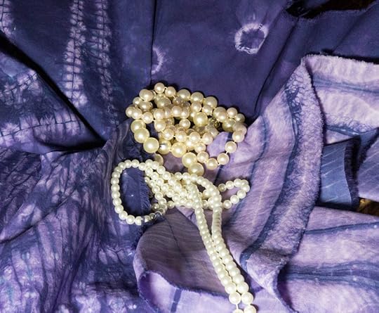 shibori ties with traditional stitches