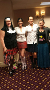 The Kinky Confessional crew: Rpbin L. Rotham, Jennifer Kacey, Miranda Baker, Joey W. Hill (from left to right) 