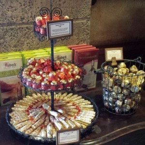 photo of available snacks from Germany, booze-filled candy