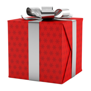 wrapped Christmas gift