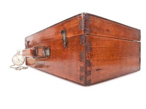 vintage wooden box