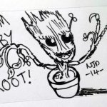 BABY GROOT Commission by Nick Davis