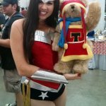 Tristan the Teddy Bear meets Wonder Woman