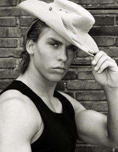 Black and white cowboy