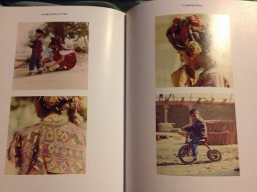 portraits of a weaver and her family living and working on the farm 