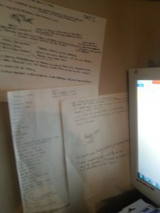 Typical Story Idea/Flow Sheets