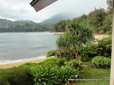 view from Hanalei Colony Resort in Haena, Kauai, Hawaii