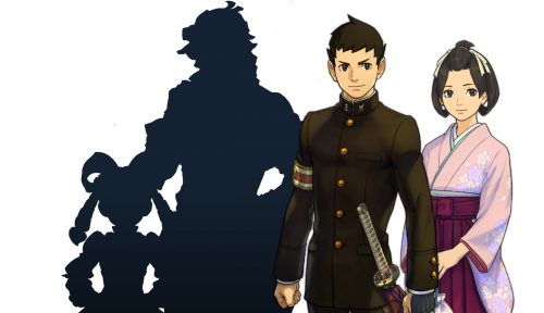 Silhouettes for The Great Ace Attorney characters