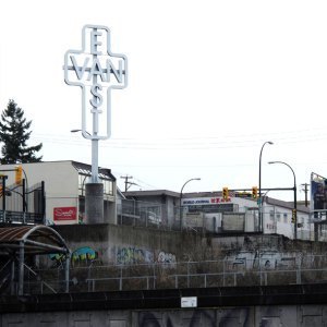 East Van cross, Ken Lum, red devil statue, public art, art statements