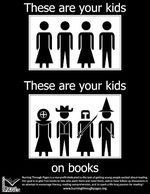 Kids on books