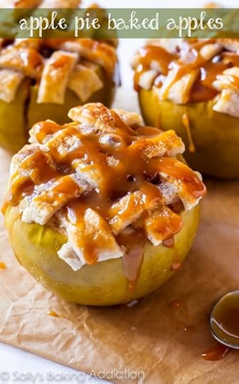 Apple Pie Baked Apples by sallysbakingaddiction.com. Everything you love about apple pie - the gooey cinnamon filling, the warm apples, the buttery homemade pie crust - all baked inside an apple. 