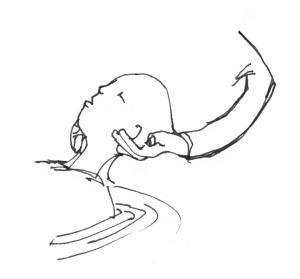 arm head in water copy