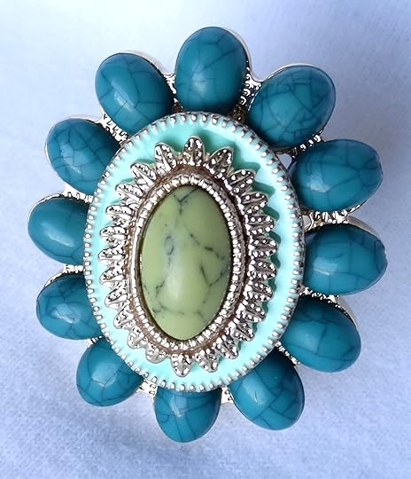 JDS BLUE FLOWER RING