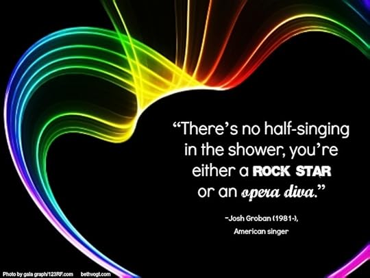 No half-singing. Groban. 2014