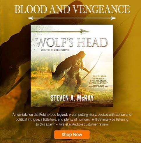 WOLF'S HEAD audible newsletter ad