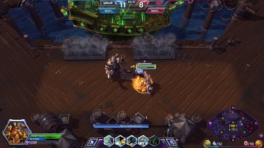 Delivering coins on Blackheart's Bay in the Heroes of the Storm alpha