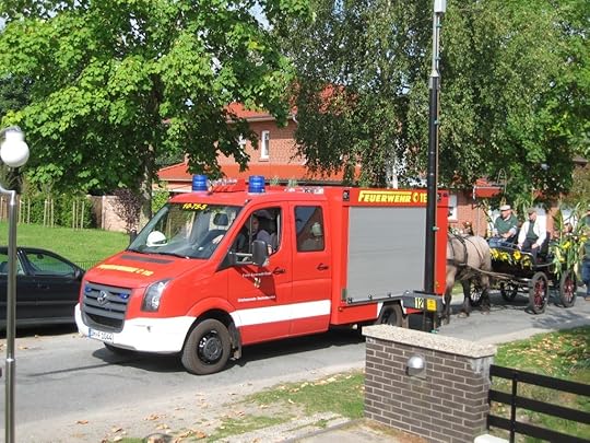 Harvest festival: Fire truck