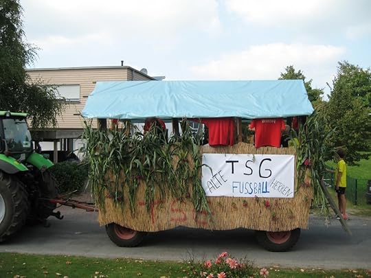 Harvest parade: float
