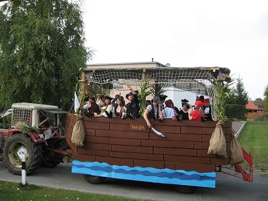 Harvest festival pirate float