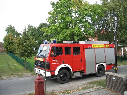 Harvest festival fire truck