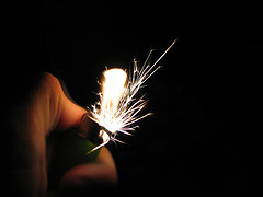 Lighter sparks