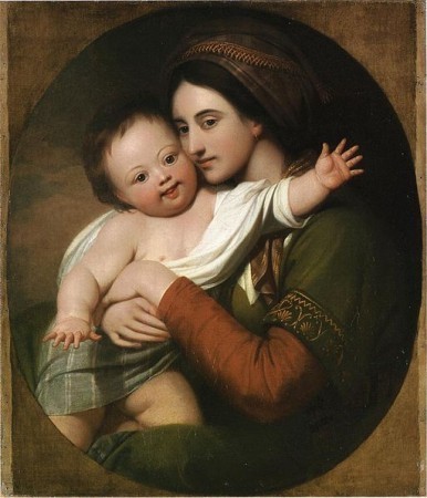 1767 Mrs Benjamin West and son Raphael c.1767 386x450 Baby Carriers