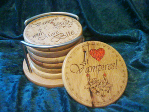 Bonded By Blood Vampire Coaster Set