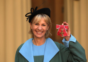 Kate at Buckingham Palace with her OBE