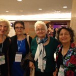 with Afaf Abunahla-Harb, Jehan Helan from Palestine, and Oralia Garza De Cortes from Texas