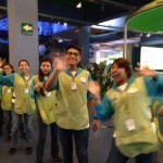 Kids greeted us at the Papalote Museo del Nino