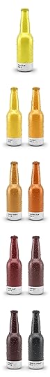 Beer Colors Bottles Visualization Infographic