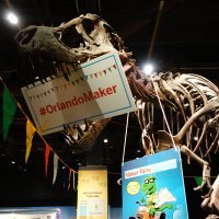 The T-Rex greeted guests of Maker Faire Orlando.