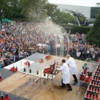Diet Coke and Mentos show at Maker Faire.