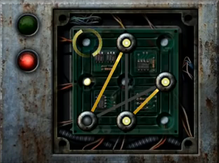 First wire puzzle in RE Revelations