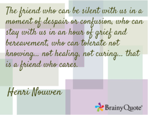 Nouwen quote on friendship