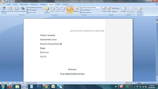 The final look-see before final copy edits.