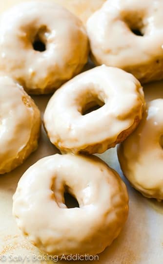 Maple Donuts by sallysbakingaddiction.com - spiced cake donuts covered in a rich, thick maple glaze. The donuts are baked, not fried and incredibly simple to prepare.