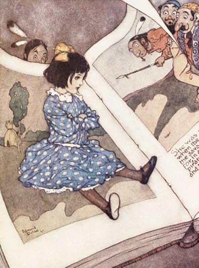 Little Girl in a Book by Edmund Dulac