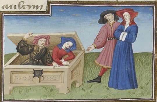 « Livre appelé Decameron , aultrement surnommé le Prince Galeot », de « JEHAN BOCCACE », traduction exécutée sur une traduction latine par « LAURENT DE PREMIERFAIT »