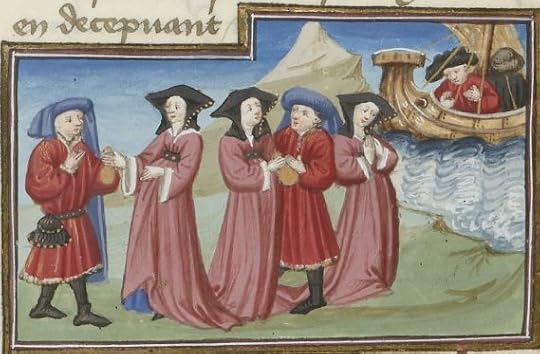 « Livre appelé Decameron , aultrement surnommé le Prince Galeot », de « JEHAN BOCCACE », traduction exécutée sur une traduction latine par « LAURENT DE PREMIERFAIT »