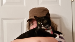 Ashley Ladd with Bobby for Hat Interview