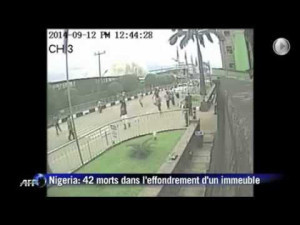 CCTV footage of the guest house collapse