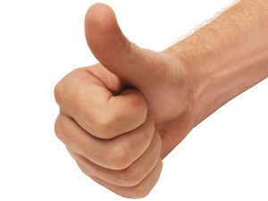 Thumbs Up Positive Thinking
