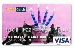 Anniversary Visa card