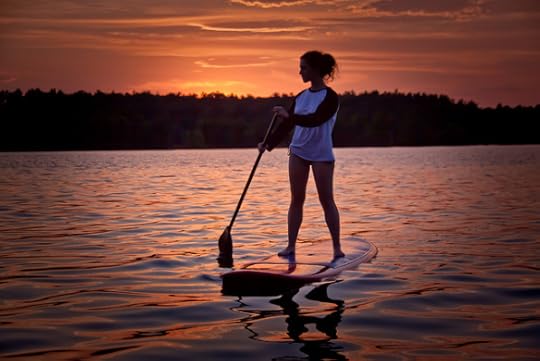 Stand Up Paddleboard Silhouette (Version 2) by Chris Goldberg