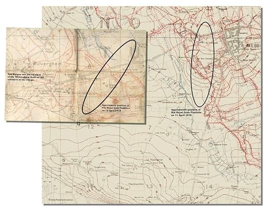 9th Royal Irish Fusiliers dispositions 11 & 12 April 1918
