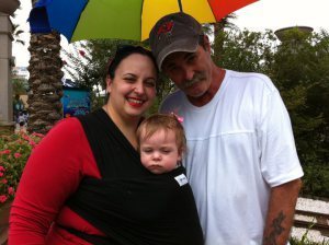 My Dad's decline was rapid, but we were able to have one last summer with him while he could still move around and talk a little. He got to meet my daughter and give my sister away at her wedding. Only a few months after this photo, he had to go on a ventilator to breathe.