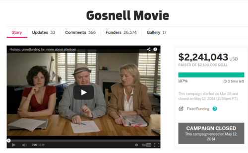 Gosnell Movie Indiegogo